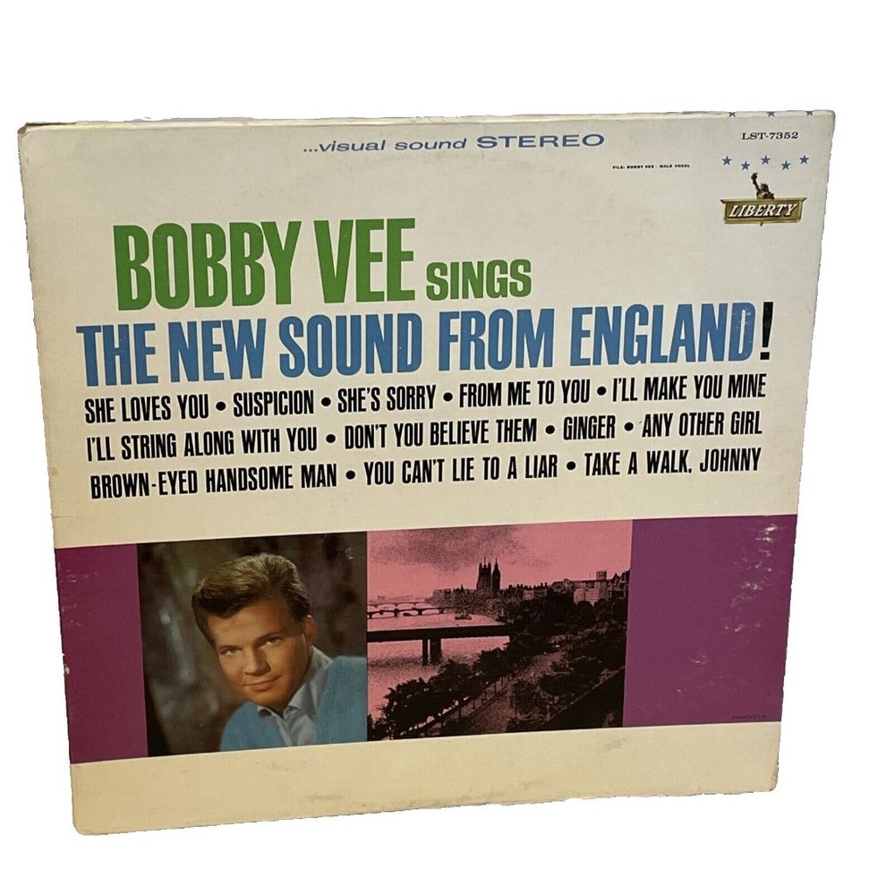 Bobby Vee The New Sound From England (Vinyl, 1964) Liberty LST-7352 VG+ LP Album